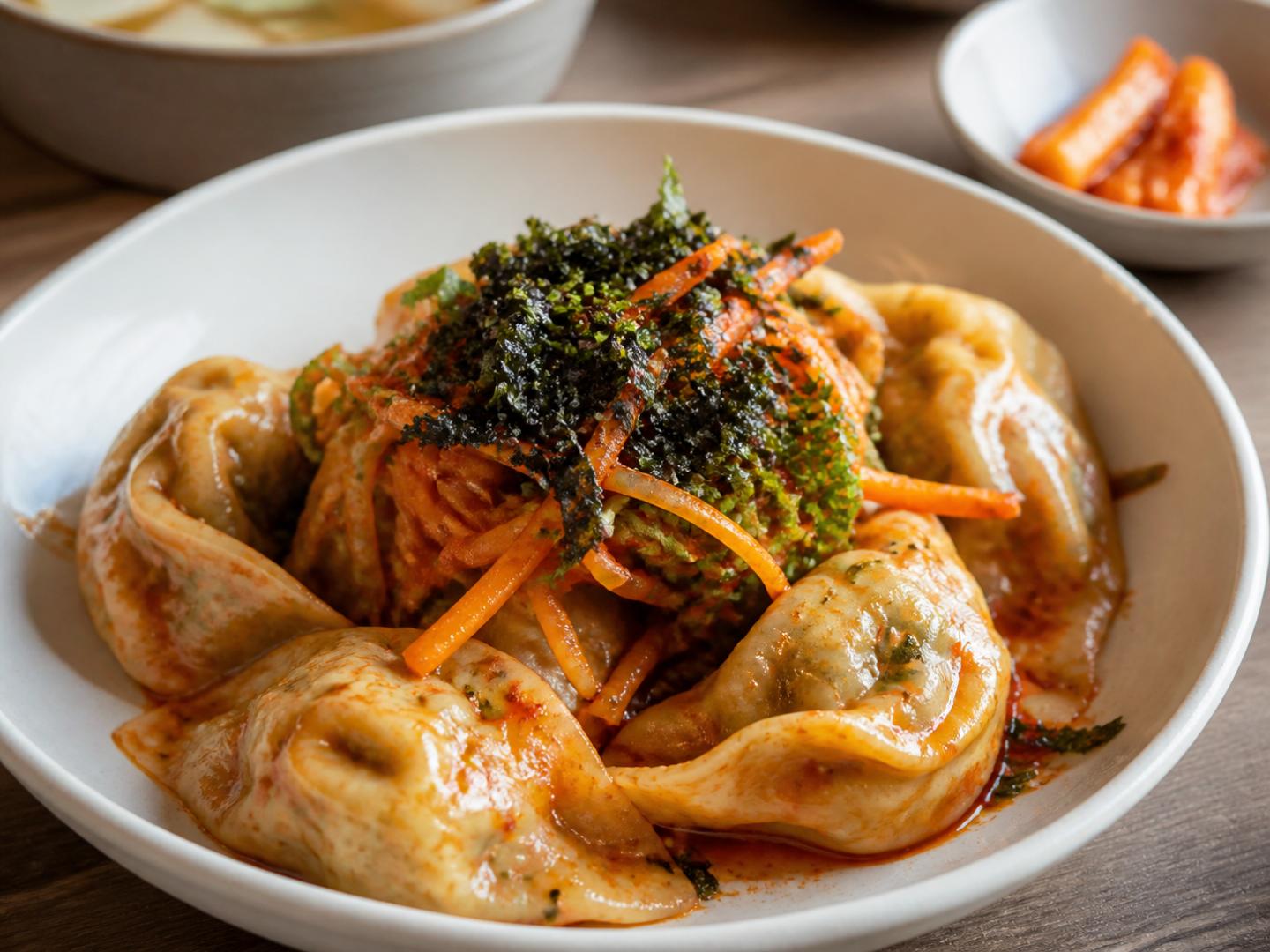 비빔만두