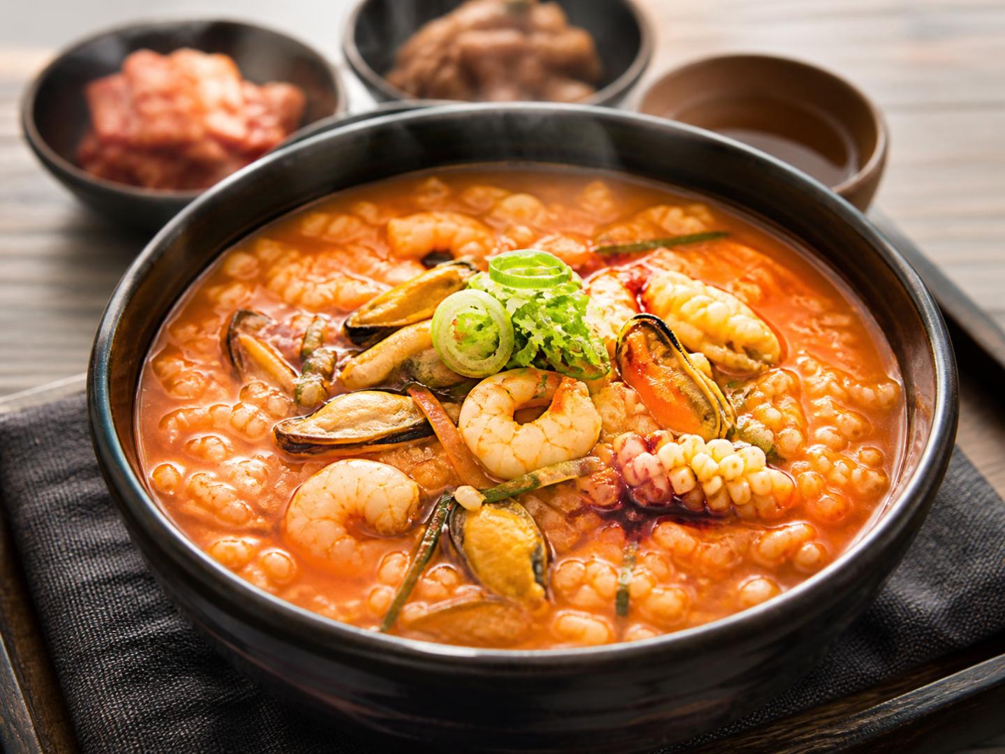 본죽 스타일 짬뽕죽
