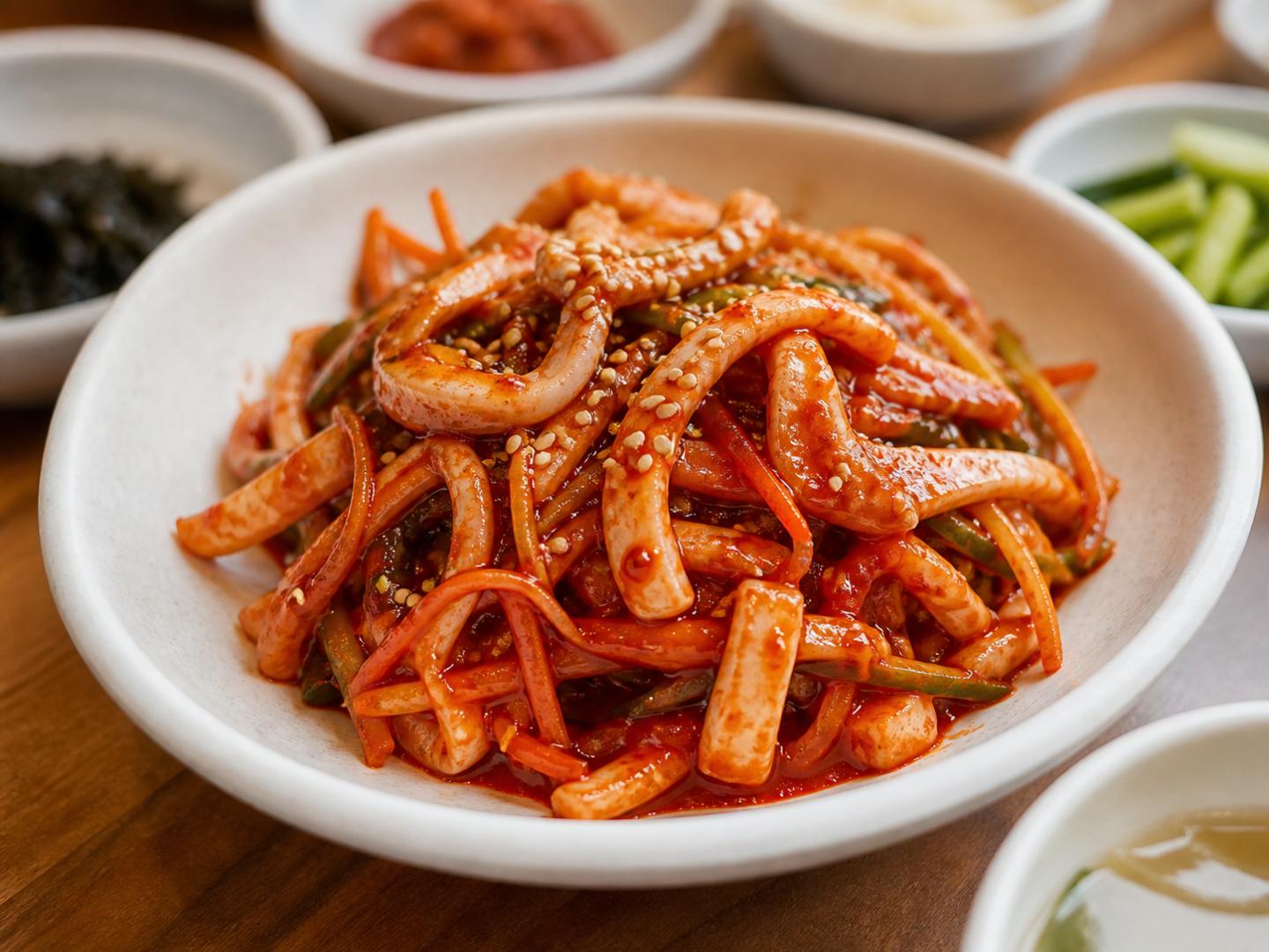 본죽 스타일 오징어 초무침