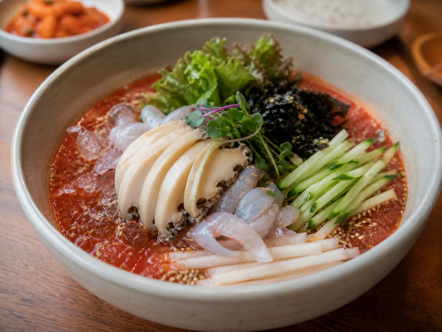 전복물회