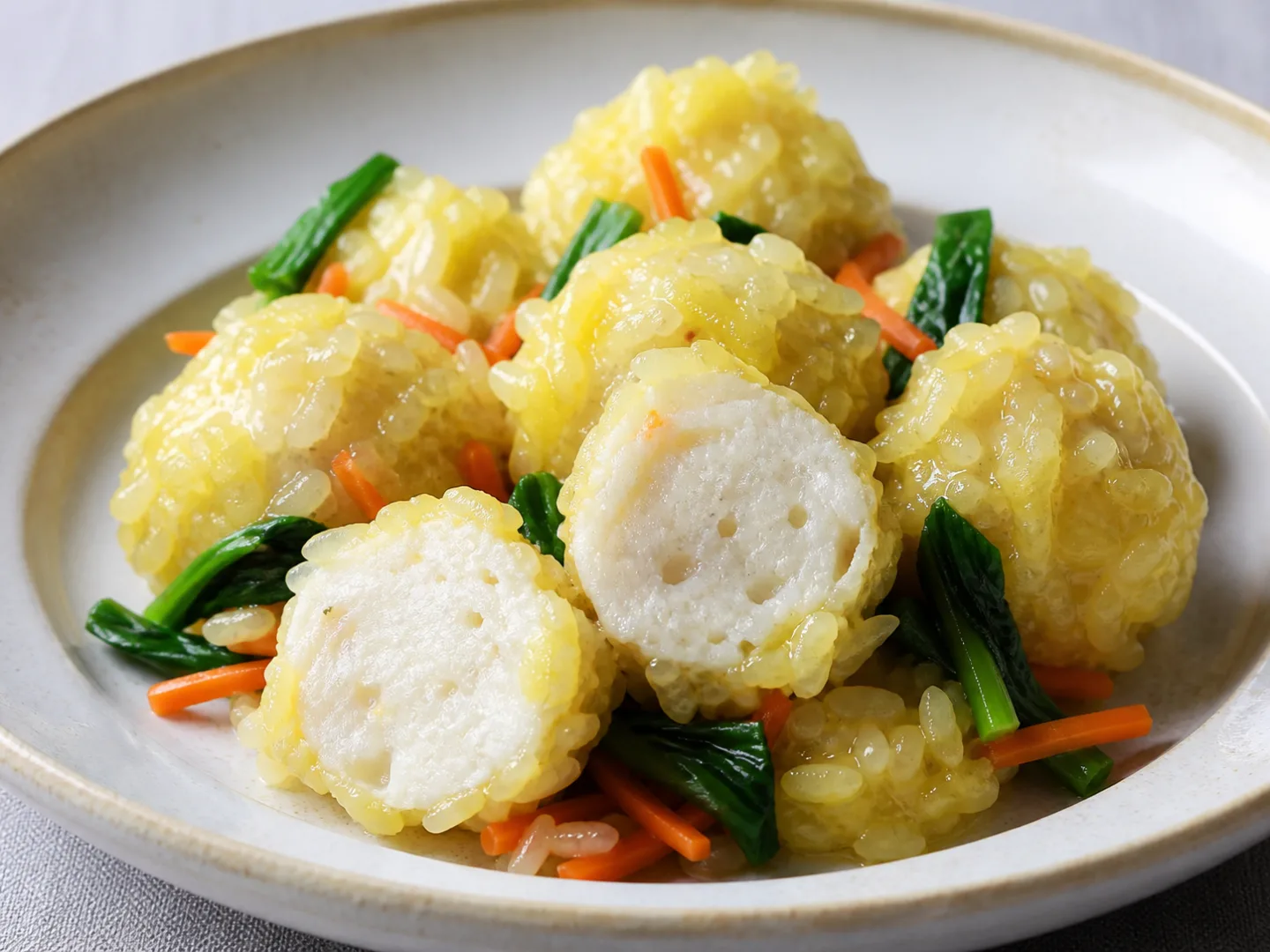 생선살 완자 찹쌀 찜